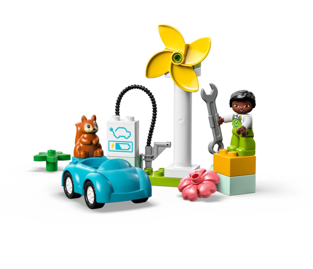 LEGO DUPLO 10985 Turbina wiatrowa i samochód elektryczny - 1091260 - zdjęcie 8